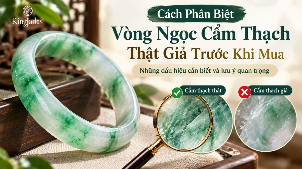 Cách Phân Biệt Vòng Ngọc Cẩm Thạch Thật Giả Trước Khi Mua